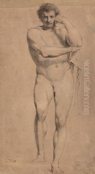 Study of Hercules for 'Crowning the Victors at Olympia' - view 1