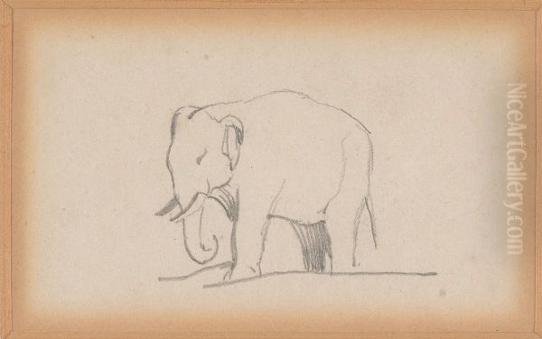 An Elephant, facing left - view 1