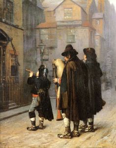 The pifferari by Jean-Leon Gerome
