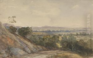 Cleeve, Somerset, with Bridgewater Bay in the Distance