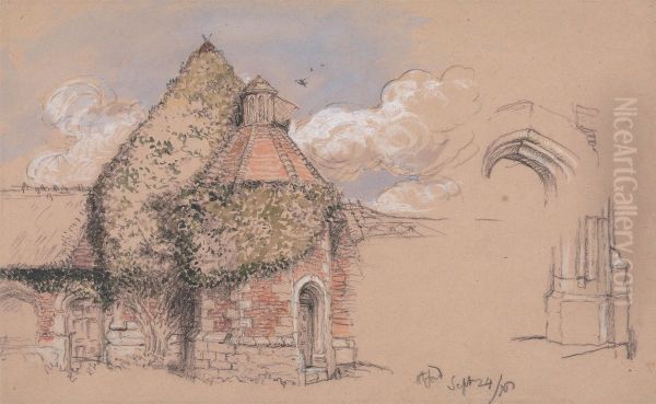 Ruins of the Ancient Palace of the Archbishops of Canterbury at Oxford, Kent, September 24, 1856 - view 1