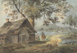 Man on Horseback and Other Figures by William Anderson