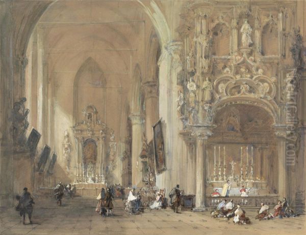 The Church at Dixmude, West Flanders - view 1