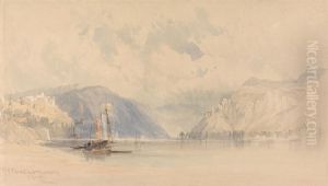 Castles of Rheinfels and Thurnberg on the Rhine by Clarkson Frederick Stanfield