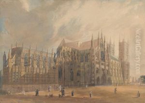 Northeast view of Westminster Abbey