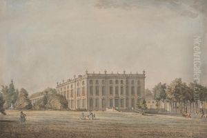 View of Wingerworth Hall, Derbyshire by Samuel Hieronymus Grimm