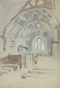 Interior of Rag Chapel, Sir Robert Vaugn's Place, North Wales