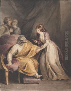 Lear and Cordelia by Mary Hoare