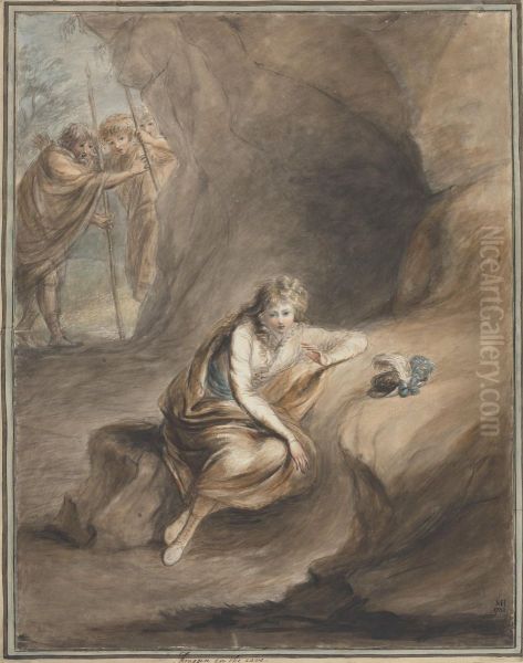 Imogen in the Cave, 'Cymbeline', Act III, Scene VI - view 1