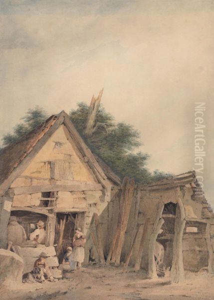 The Blacksmith's Shop, Hingham by John Crome