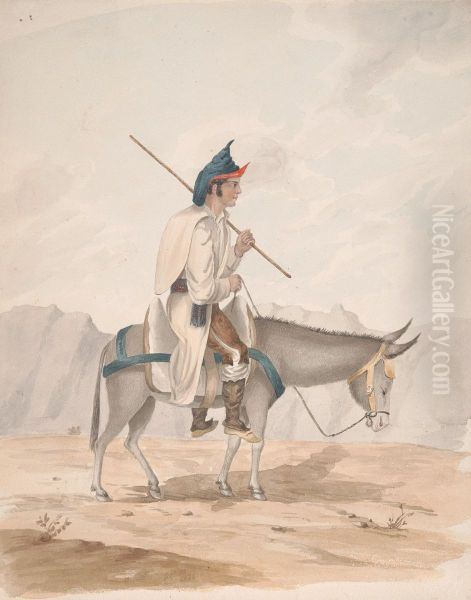Grand Canary-Man on a Donkey - view 1