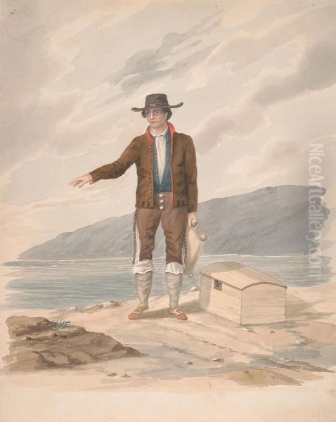 Man standing on seashore - Hierro - view 1