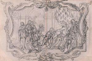 The King of France Surrounded by Courtiers The King of France Surrounded by Courtiers