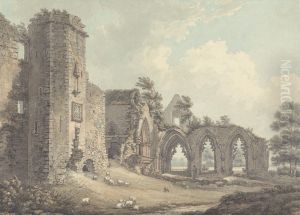 The Ruins of the College of Lincluden, Near Dumfries by Thomas Hearne