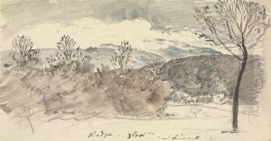 View at Mr. Sheppard's, The Ridge, Gloucestershire by John Linnell