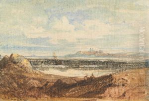 View of Rugged Coastline, Bamburgh, Northumberland