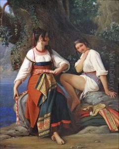 Deux baigneuses, costume de Saint-Donatien Deux baigneuses, costume de Saint-Donatien