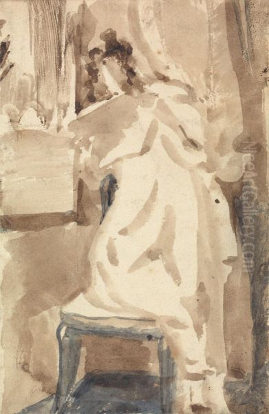 Study for a Girl Reading - view 1