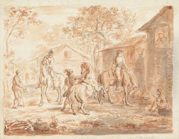 Horsemen in a Landscape - view 1