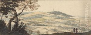 Landscape with two figures in the foreground Landscape with two figures in the foreground