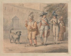 Launce Teaching His Dog Crab by Henry Bunbury