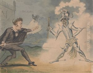 Hamlet and the Ghost by George Cruikshank I