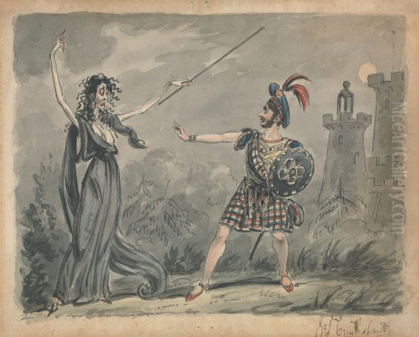 Macbeth and the Witch - view 1