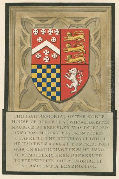 Coat Armoril of the Noble House of Berkeley from Brentford Church - view 1