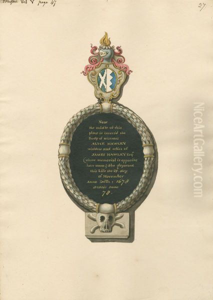 Memorial to Alice Hawley from Brentford Church - view 1