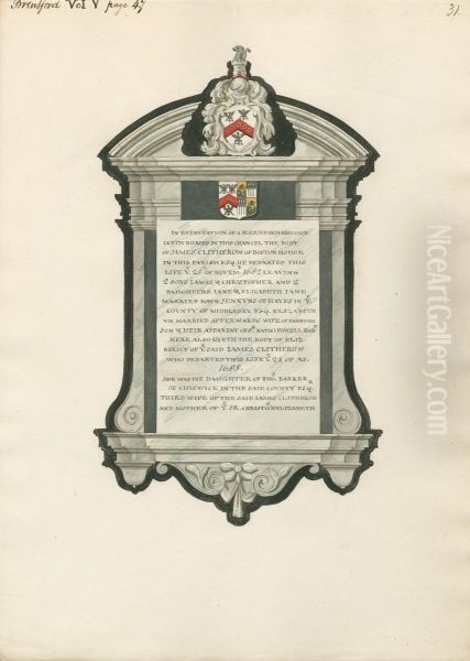 Memorial to James and Elizabeth Clitherow from Brentford Church - view 1