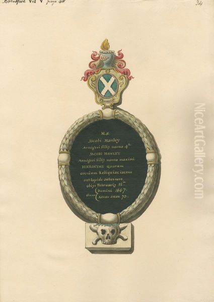 Memorial to Jacob Hawley from Brentforth Church - view 1