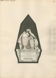 Memorial to Lucy Smith and Anne Wilton from Chelsea Church by Daniel Lysons
