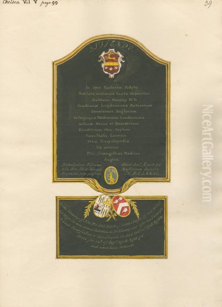 Memorial to Baldwin Harvey, also to Ralph and Alice Palmer from Chelsea Church - view 1