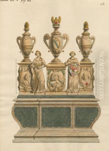 Tomb of Sir Robert Stanley and his Children, Gerdinand and Henriette Maria from Chelsea Church