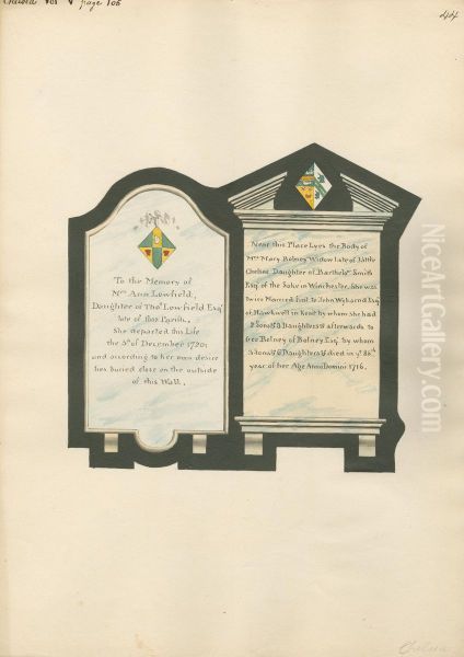 Memorial to Mrs. Anne Lowfield and Mrs. Anne Bolney from Chelsea Church - view 1