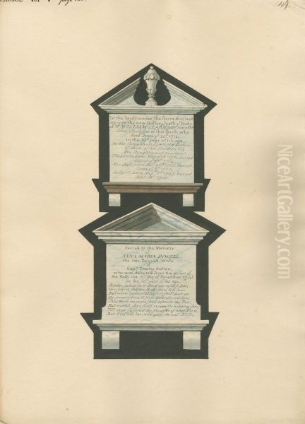 Memorial to William Clarkson and Anna Maria Powell - view 1