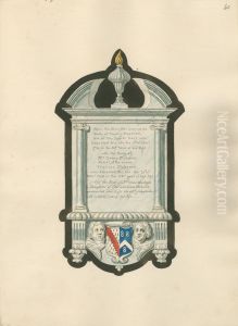 Memorial to Thomas Plankenett, Mrs. Grace Plankenett and Mrs. Grace Woodroofe from Chiswick by Daniel Lysons