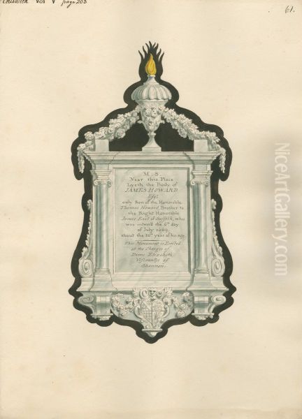 Memorial to James Howard from Chiswick Church - view 1