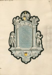 Memorial to Richard Taylor from Chiswick Church by Daniel Lysons