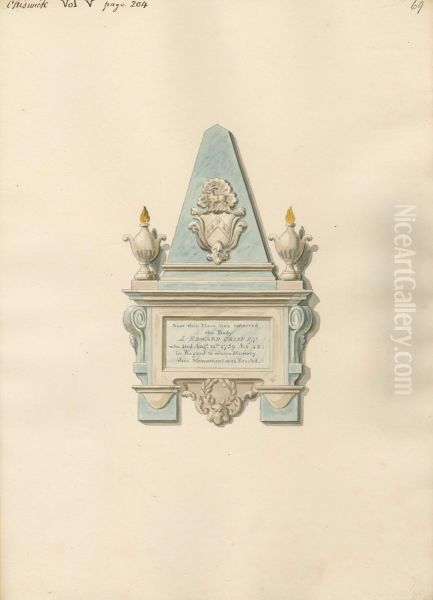 Memorial to Edward Crisp from Chiswick Church - view 1