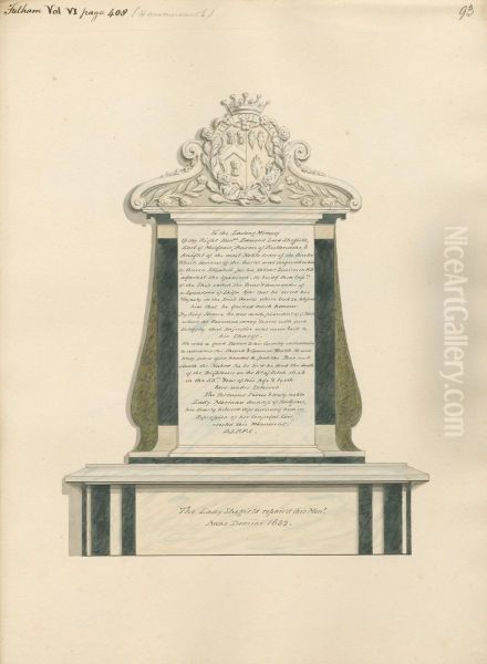 Memorial to Rt. Hon. Edmond Lord Sheffield from Fulham Church - view 1