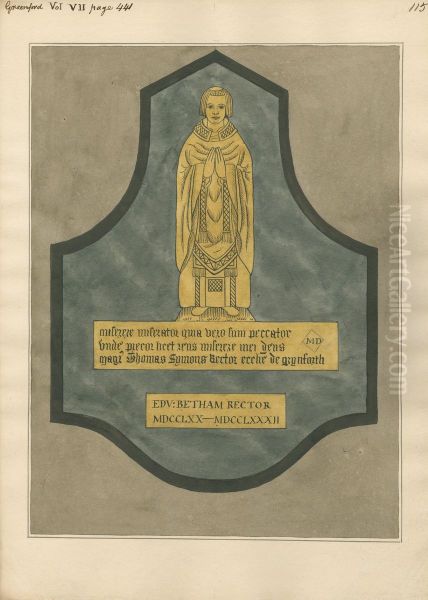 Brass Plate for Thomas Symons from Greenford Church - view 1