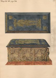 Tomb of Walter Grene from Hayes Church by Daniel Lysons