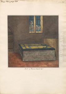 Tomb of Thomas Higate from Hayes Church by Daniel Lysons