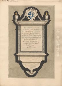 Memorial to John and Sarah Nicolls from Hendon Church by Daniel Lysons