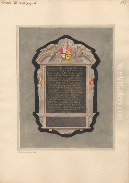 Memorial to Sir William Herbert from Hendon Church - view 1