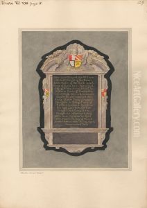 Memorial to Sir William Herbert from Hendon Church by Daniel Lysons