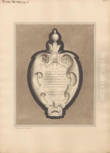 Memorial to Charles Mordaunt from Hendon Church - view 1