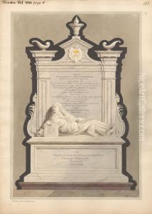 Tomb of William Rawlinson from Hendon Church by Daniel Lysons
