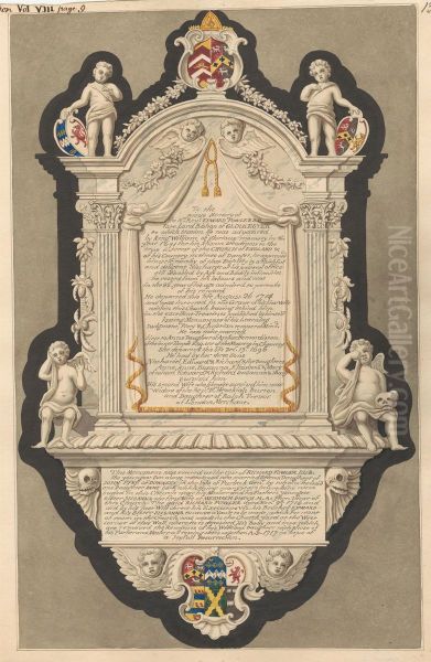 Memorial to Reverend Edward Fowler and Family from Hendon Church - view 1